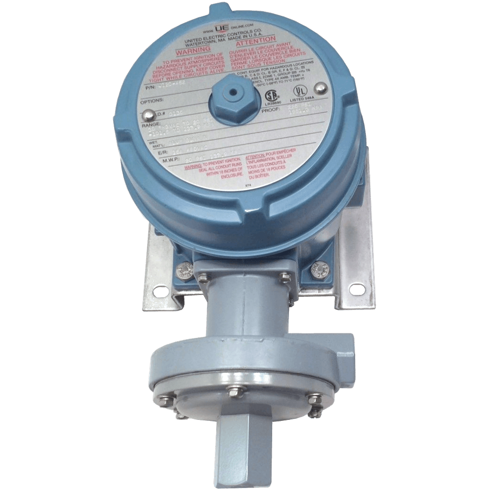 United Electric Pressure Switch, 120 Series Type J120 Models 450 to 454